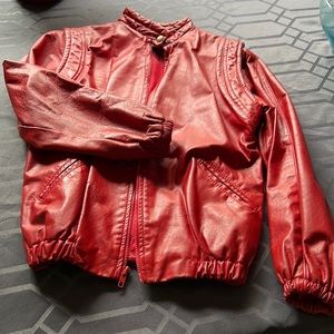 🚨Vintage 1980’s Red Leather Jacket🚨